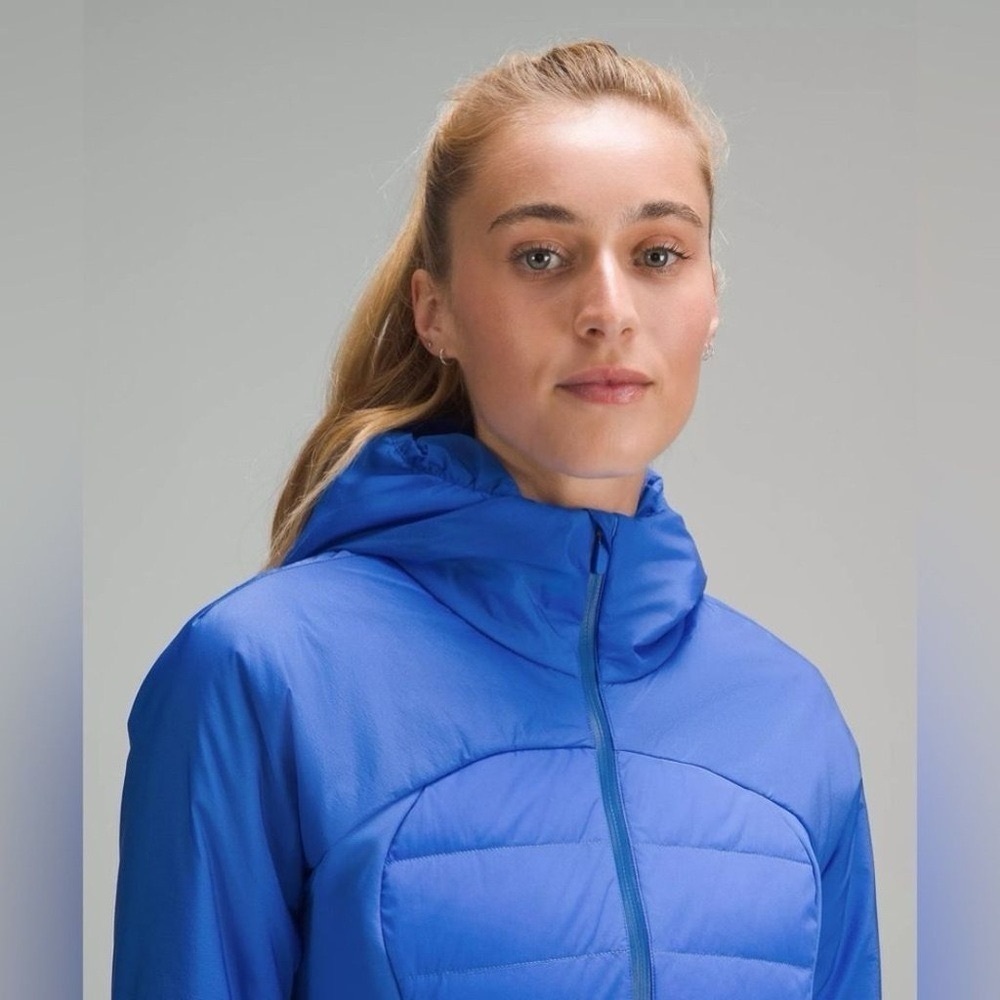 Lululemon Down For It All Jacket Winter Coat Pipe Dream Blue Size 12 NWT - Picture 3 of 16